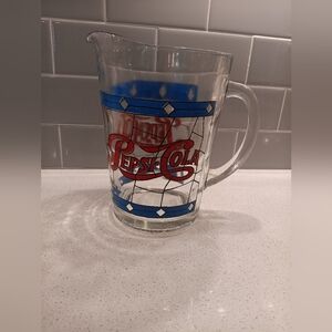 Vintage Pepsi Cola Pitcher 8  inch tall